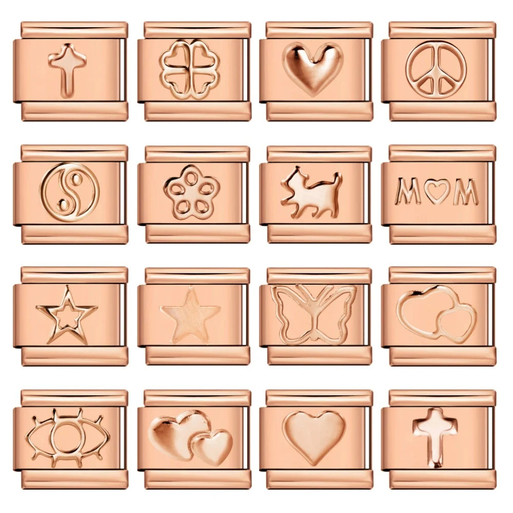 Rose Gold Color Italian Charm 476