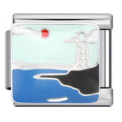Ocean Italian Charm Link 322
