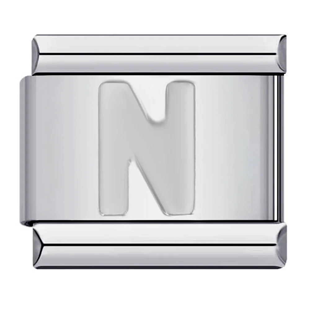 Silver Color 26 English Letters 125