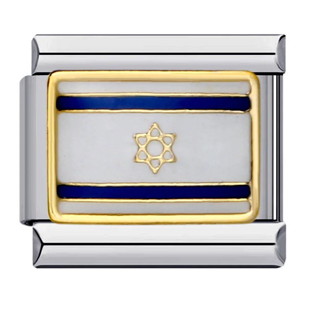 National Flag Italian Charm Links 068