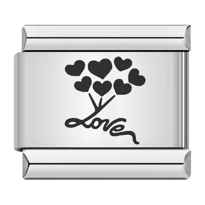 Laser Italian Charm Links 052
