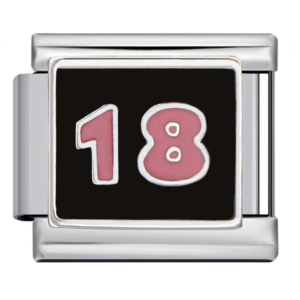 Black Italian Charm Link 315