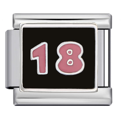 Black Italian Charm Link 315