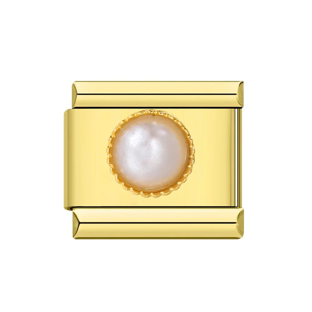 Zirconia Italian Charms Links 091