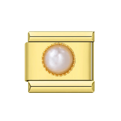 Zirconia Italian Charms Links 091