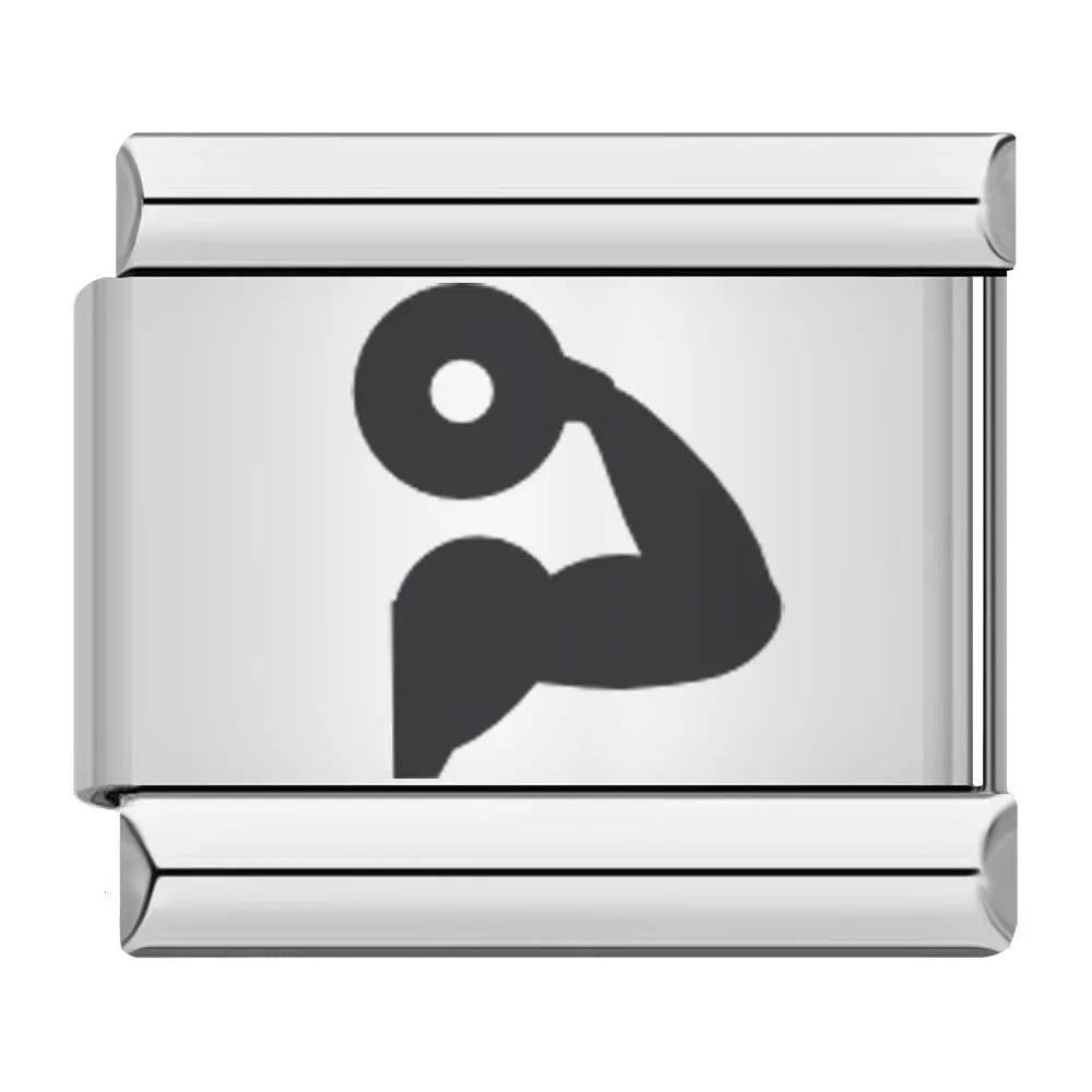 Laser Italian Charms Links 113