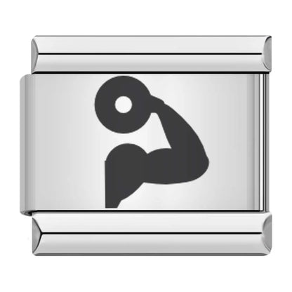Laser Italian Charms Links 113