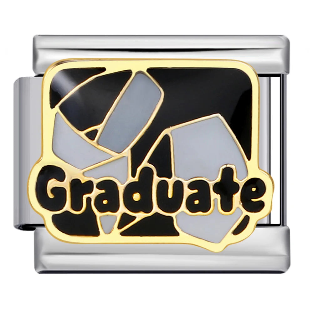 Graduation Italian Charm Link 317