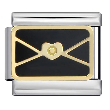 Black Italian Charm Link 315