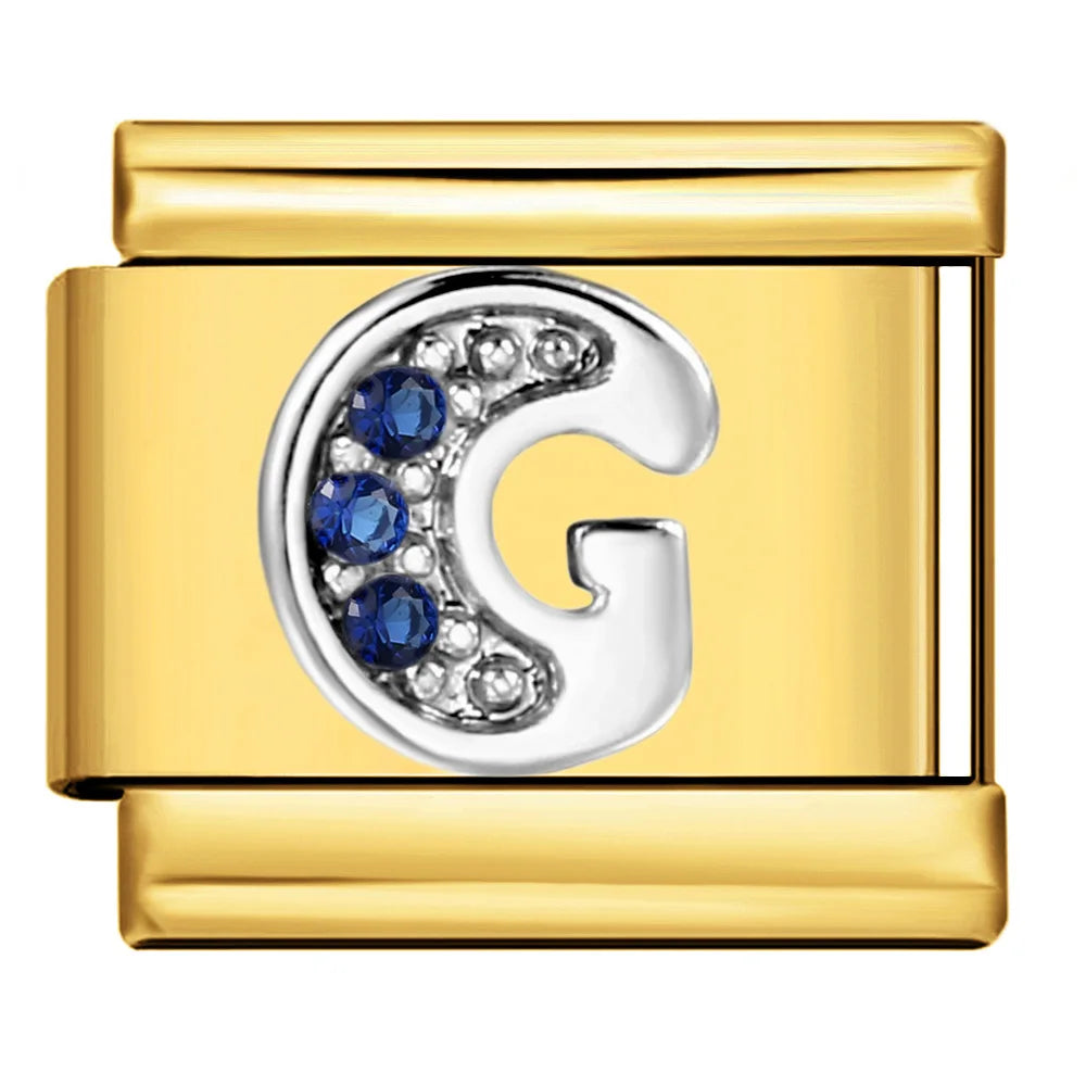 Gold Color 26 English Letters 383