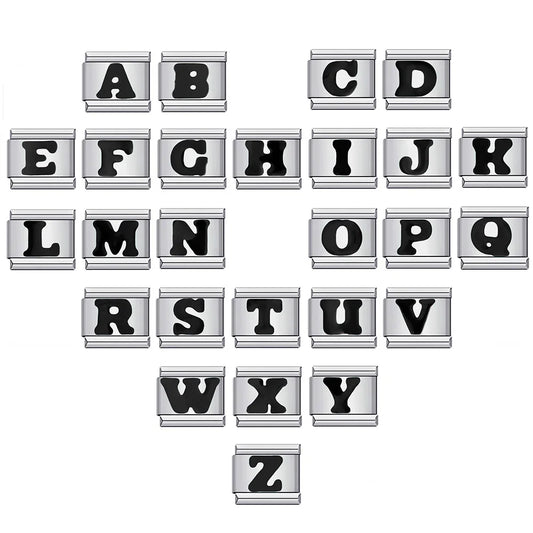 Black Color 26 English Letter 001