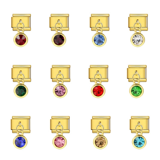 Birthstone Pendant Italian Charm 235