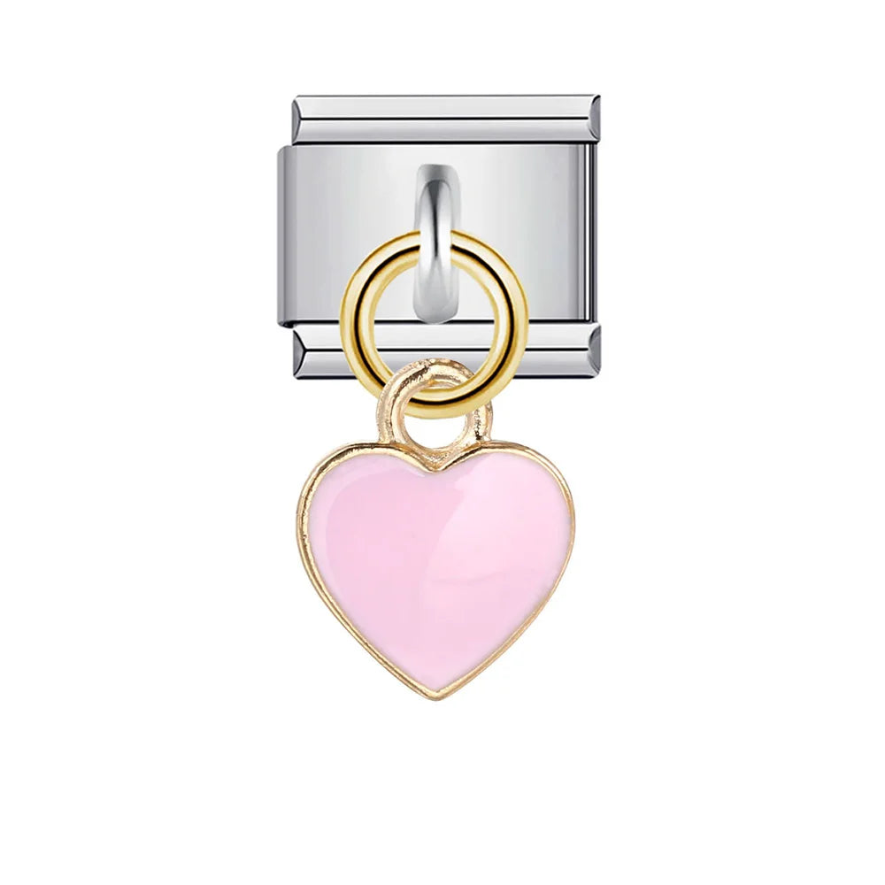 Pink Italian Charm Link 401