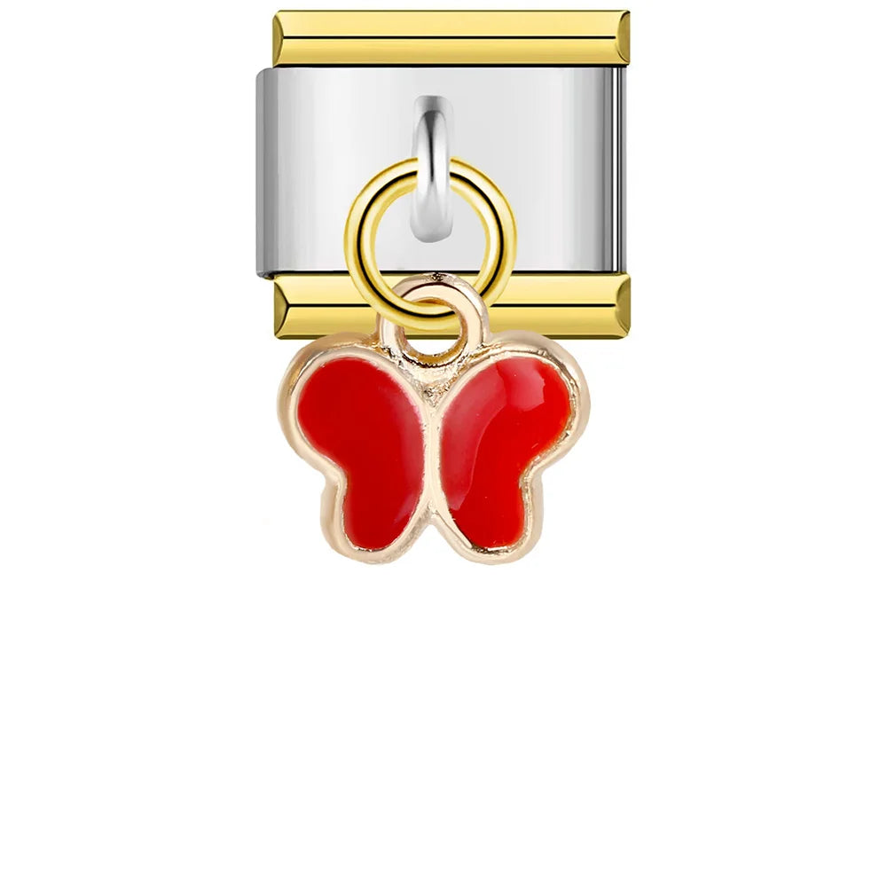 Butterfly Italian Charm Links 076