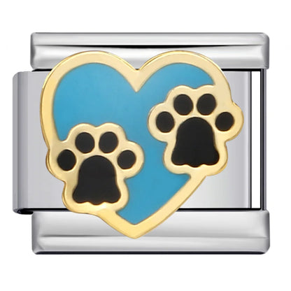 Paw Print Italian Charm 579