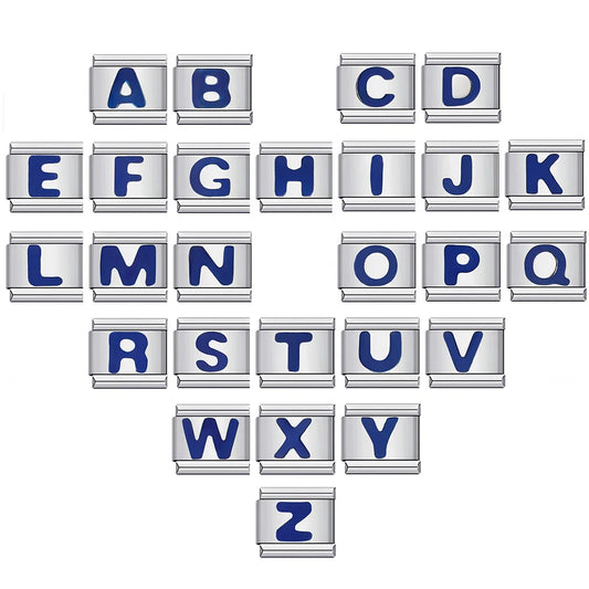 Blue Color 26 English Letters 021