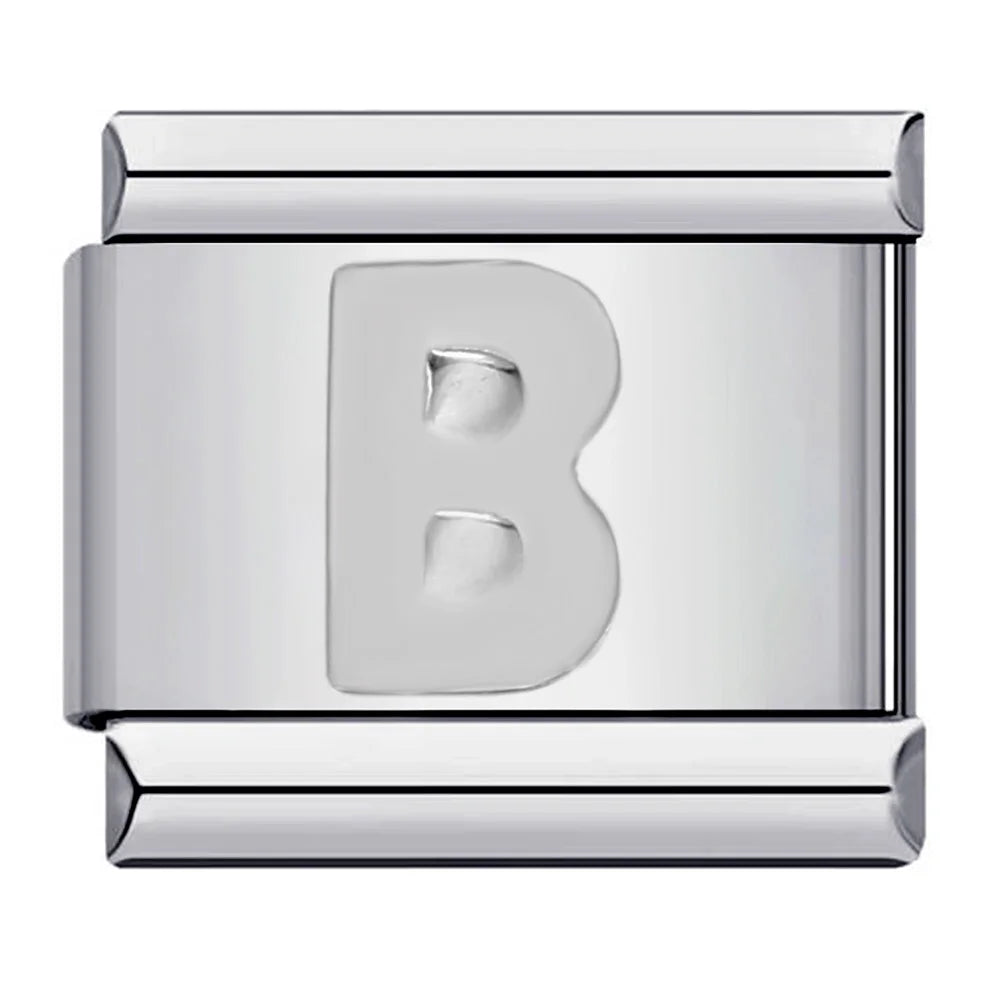Silver Color 26 English Letters 125
