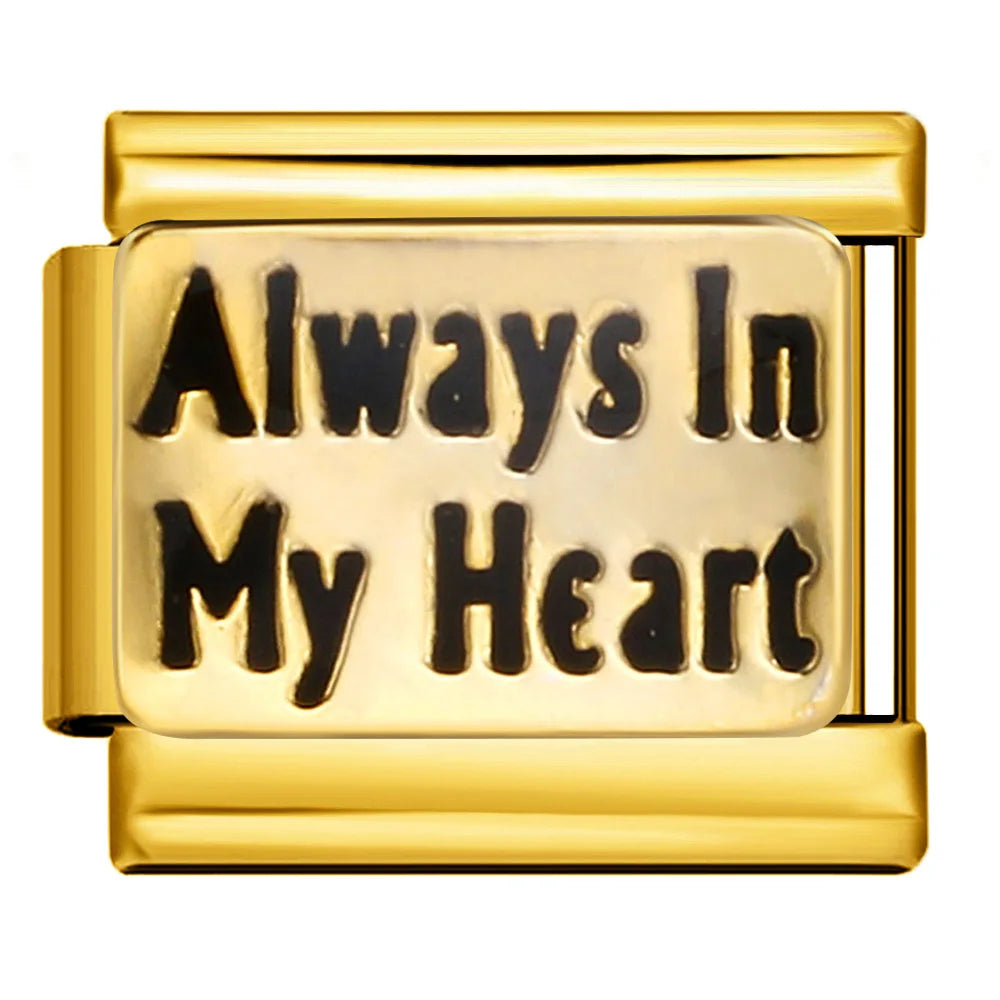 Gold Color Italian Charm Link 484