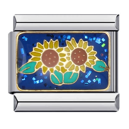 Flower Italian Charm Link 332