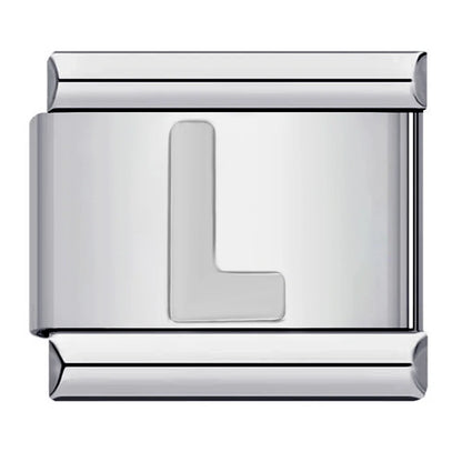 Silver Color 26 English Letters 125