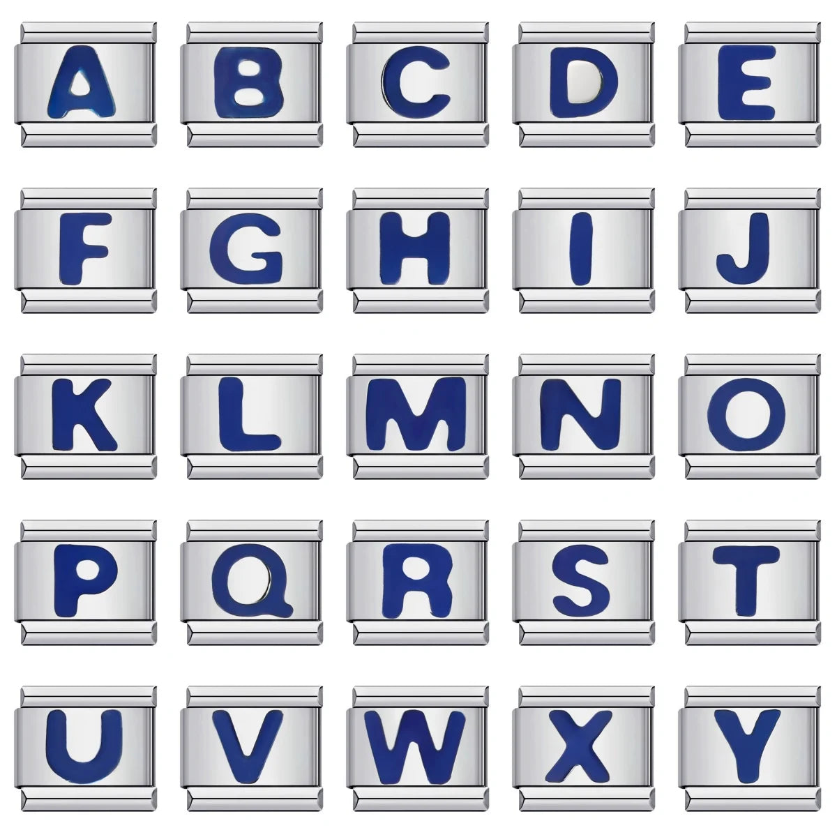 Blue Color 26 English Letters 021