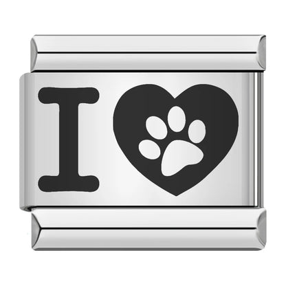 Laser Italian Charm Links 034