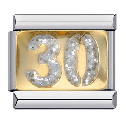 0-9 Number Italian Charm Links 069