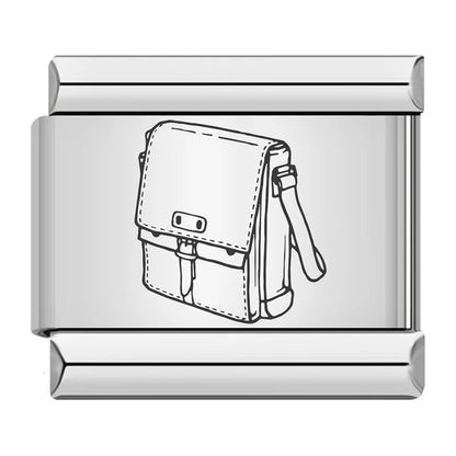 Laser Italian Charm Link 499