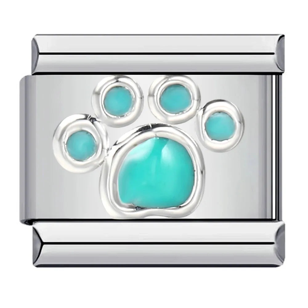 Blue Italian Charm Link 320