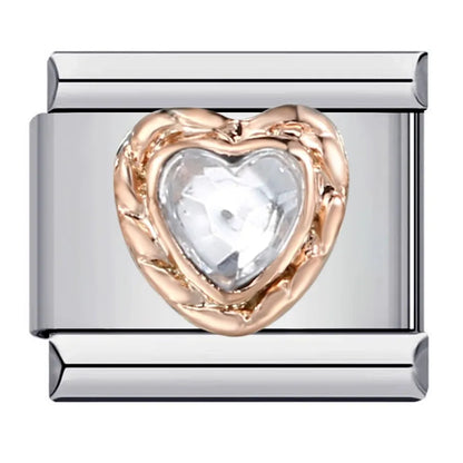 Heart Italian Charm Links 119