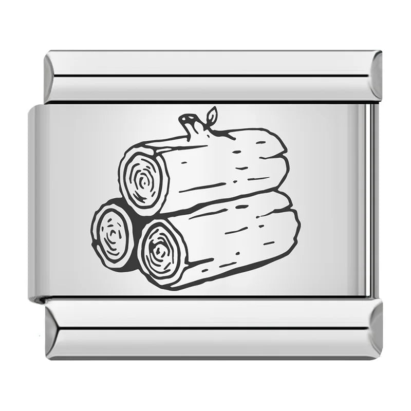 Laser Italian Charm Link 500
