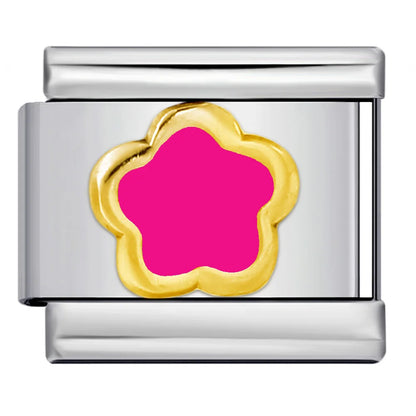 Flower Italian Charm Link 480