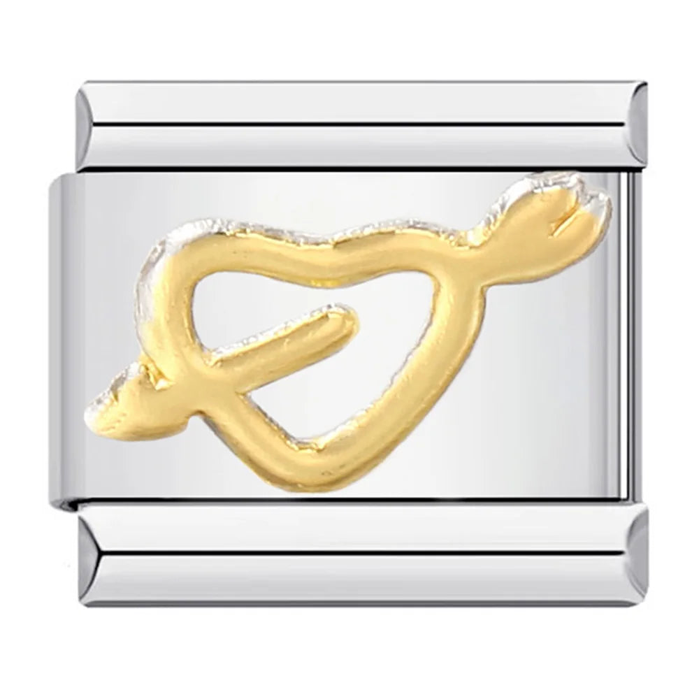 Heart Italian Charm Link 473