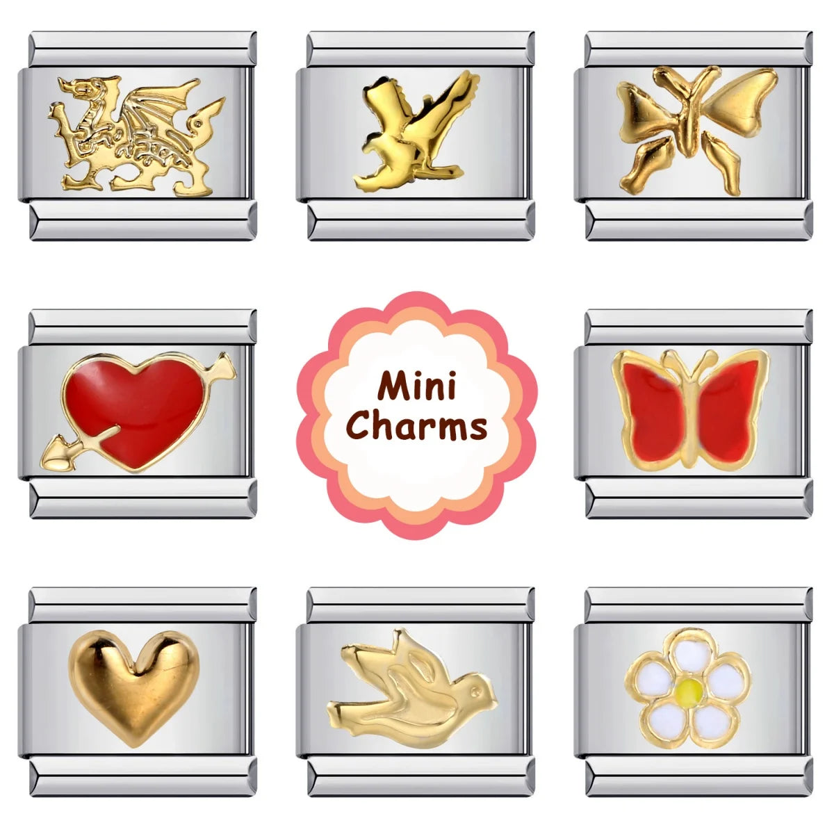 Simple Italian Charm Links 100