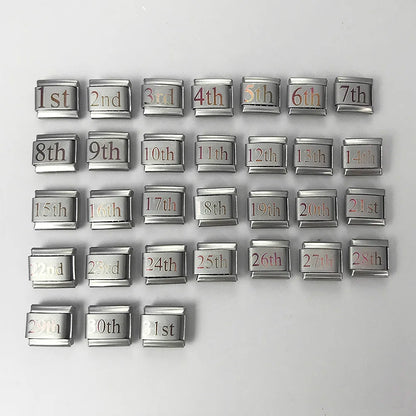 Laser Italian Charm Links 053