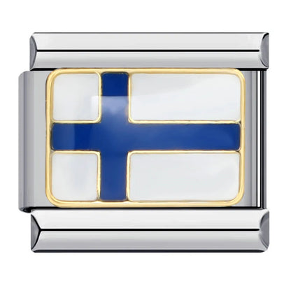 National Flag Italian Charm Links 068
