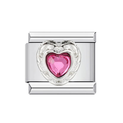 Heart Italian Charm Links 027