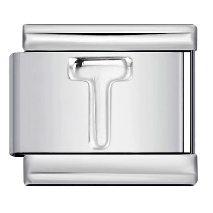 Silver Color 26 English Letters 134